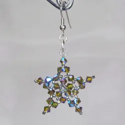 Hook pierces - Silver brass - Earrings Crater - Hook pierces - Silver brass - Laiton argenté